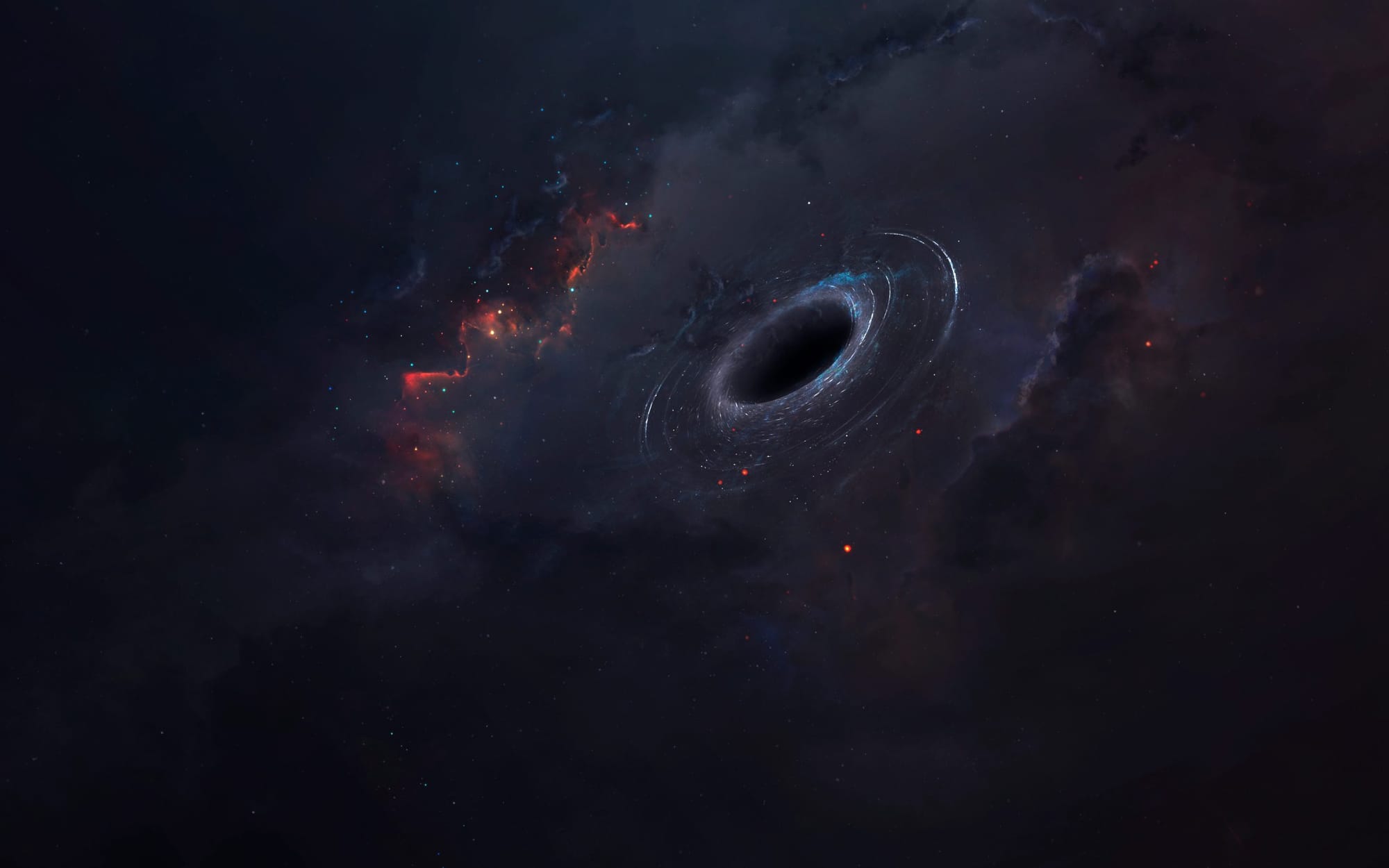 There's a black hole just over the cosmic horizon