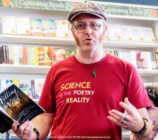 Filling the Void - an afternoon of humanist poetry and song, hosted by Blackwell's Bookshop, Portsmouth, 9 July 2016
